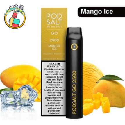 Podsalt Go 2500 Puffs Disposable Vape—Best flavours, long-lasting, top vape in Dubai