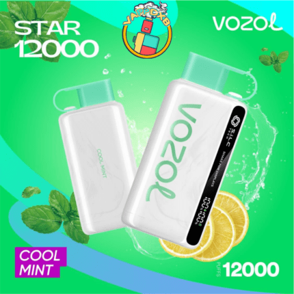 Vozol Star 12000 Puffs disposable vape with 12,000 puffs, various flavors, and sleek design – Best disposable vape in Dubai.