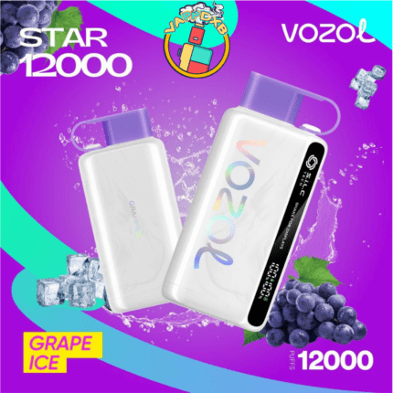 Vozol Star 12000 Puffs disposable vape with 12,000 puffs, various flavors, and sleek design – Best disposable vape in Dubai.