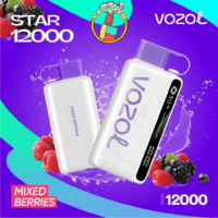 Vozol Star 12000 Puffs disposable vape with 12,000 puffs, various flavors, and sleek design – Best disposable vape in Dubai.