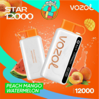 Vozol Star 12000 Puffs disposable vape with 12,000 puffs, various flavors, and sleek design – Best disposable vape in Dubai.