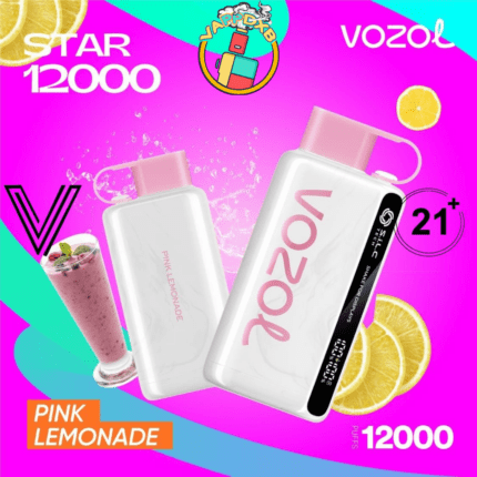 Vozol Star 12000 Puffs disposable vape with 12,000 puffs, various flavors, and sleek design – Best disposable vape in Dubai.