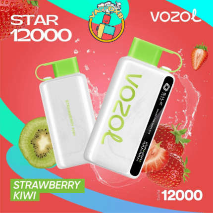Vozol Star 12000 Puffs disposable vape with 12,000 puffs, various flavors, and sleek design – Best disposable vape in Dubai.