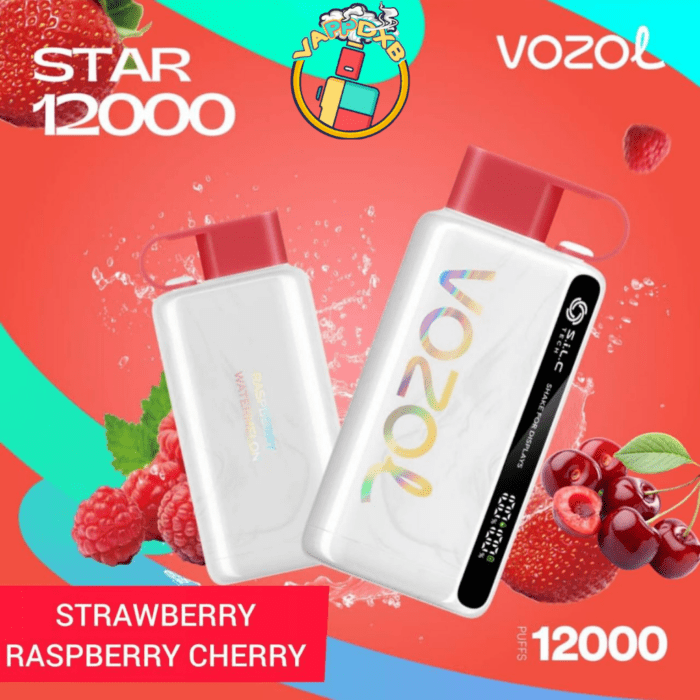 Vozol Star 12000 Puffs disposable vape with 12,000 puffs, various flavors, and sleek design – Best disposable vape in Dubai.