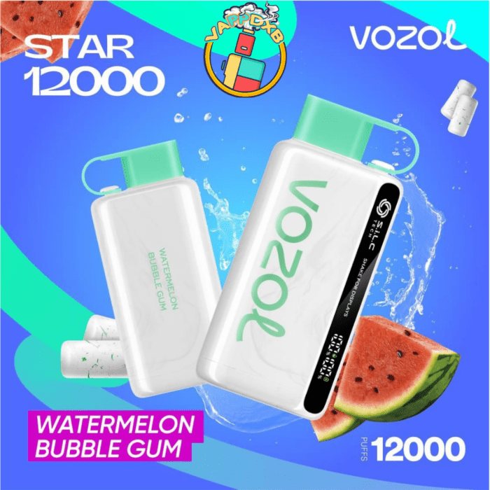 Vozol Star 12000 Puffs disposable vape with 12,000 puffs, various flavors, and sleek design – Best disposable vape in Dubai.