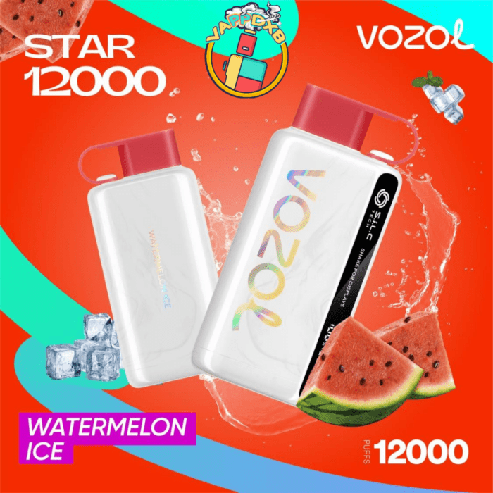 Vozol Star 12000 Puffs disposable vape with 12,000 puffs, various flavors, and sleek design – Best disposable vape in Dubai.