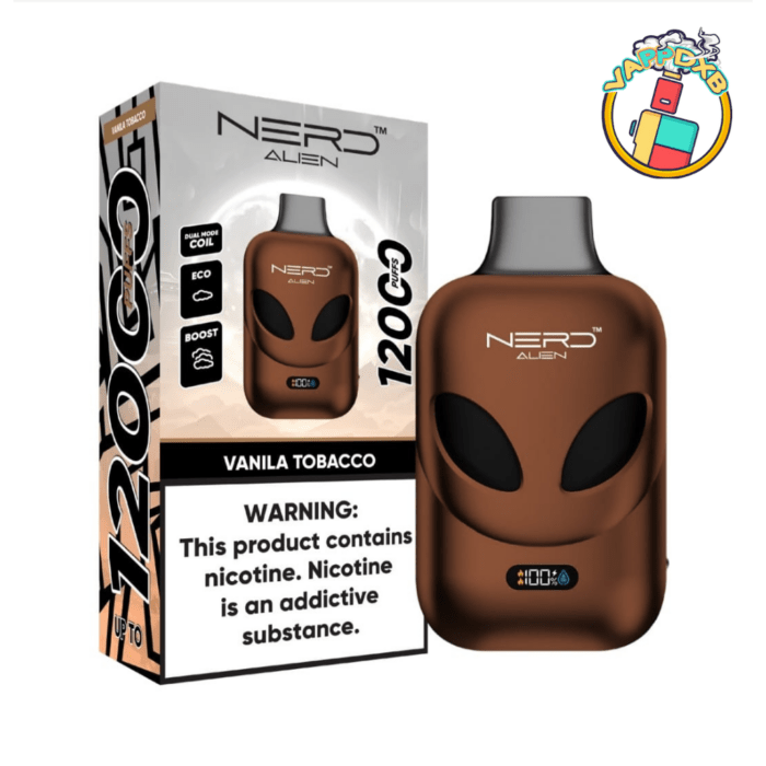 NERD Alien 12000 Puffs Disposable Vape with LCD and 15 flavours – Best in Dubai