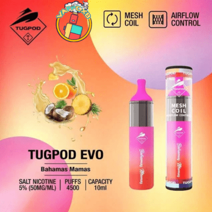 Tugboat Evo 4500 Puffs Disposable Vape – Best Disposable Vape in Dubai with 19 flavours