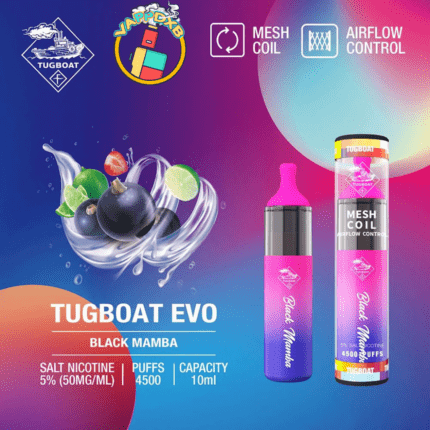 Tugboat Evo 4500 Puffs Disposable Vape – Best Disposable Vape in Dubai with 19 flavours