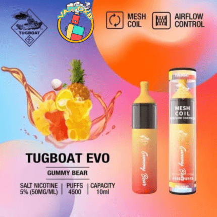 Tugboat Evo 4500 Puffs Disposable Vape – Best Disposable Vape in Dubai with 19 flavours