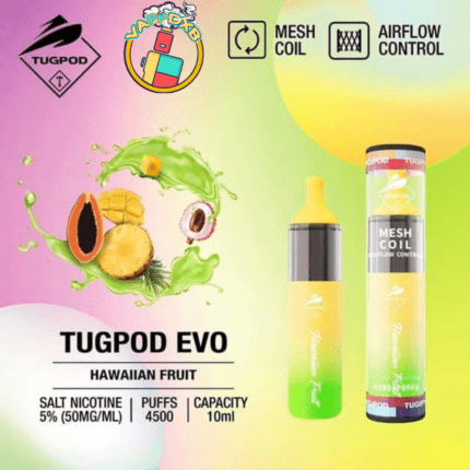Tugboat Evo 4500 Puffs Disposable Vape – Best Disposable Vape in Dubai with 19 flavours