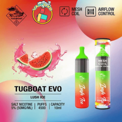 Tugboat Evo 4500 Puffs Disposable Vape – Best Disposable Vape in Dubai with 19 flavours