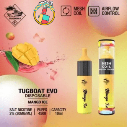 Tugboat Evo 4500 Puffs Disposable Vape – Best Disposable Vape in Dubai with 19 flavours