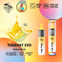 Tugboat Evo 4500 Puffs Disposable Vape – Best Disposable Vape in Dubai with 19 flavours