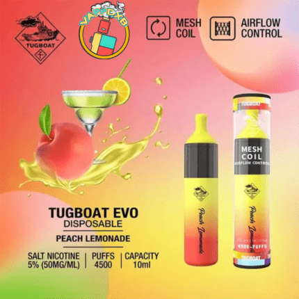 Tugboat Evo 4500 Puffs Disposable Vape – Best Disposable Vape in Dubai with 19 flavours