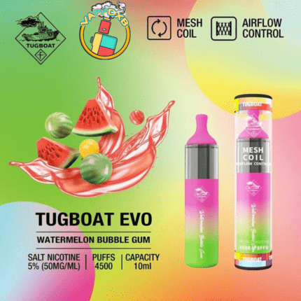 Tugboat Evo 4500 Puffs Disposable Vape – Best Disposable Vape in Dubai with 19 flavours