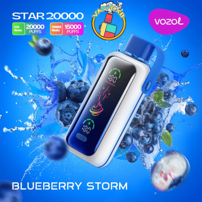 Vozol Star 20000 Puffs – Best Disposable Vape in Dubai with 20 Flavors & Rechargeable Battery