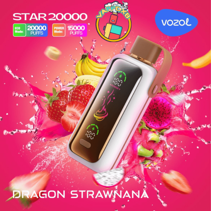 Vozol Star 20000 Puffs – Best Disposable Vape in Dubai with 20 Flavors & Rechargeable Battery