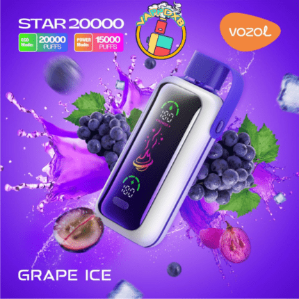 Vozol Star 20000 Puffs – Best Disposable Vape in Dubai with 20 Flavors & Rechargeable Battery