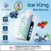Elf Bar Ice King 30000 Puffs disposable vape in Dubai—5% nicotine, 20 ml, 14 flavours