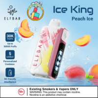 Elf Bar Ice King 30000 Puffs disposable vape in Dubai—5% nicotine, 20 ml, 14 flavours