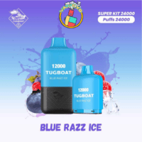 Tugboat 24000 Puffs vape device with sleek design, showcasing dual 12000-puff containers, premium flavours, and high-quality materials for a smooth and satisfying vaping experience.