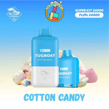 Tugboat 24000 Puffs vape device with sleek design, showcasing dual 12000-puff containers, premium flavours, and high-quality materials for a smooth and satisfying vaping experience.