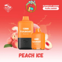 Tugboat 24000 Puffs vape device with sleek design, showcasing dual 12000-puff containers, premium flavours, and high-quality materials for a smooth and satisfying vaping experience.