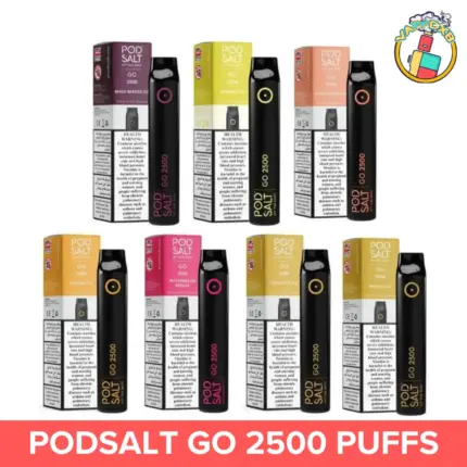 Podsalt Go 2500 Puffs Disposable Vape—Best flavours, long-lasting, top vape in Dubai