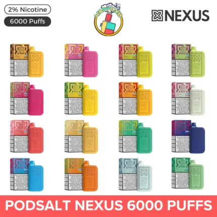 Podsalt Nexus 6000 Puffs Disposable Vape – Best Flavours & Price in Dubai