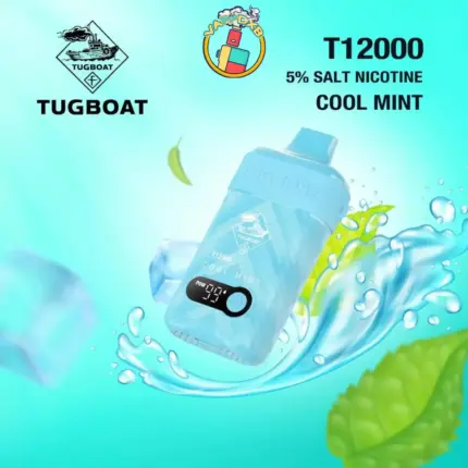Tugboat T12000 Puffs Disposable Vape in Dubai – Long-lasting, bold flavour, and 12000 puffs