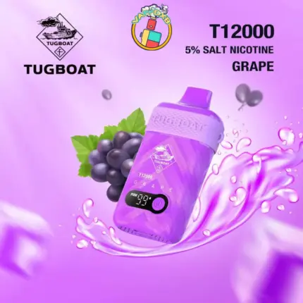 Tugboat T12000 Puffs Disposable Vape in Dubai – Long-lasting, bold flavour, and 12000 puffs
