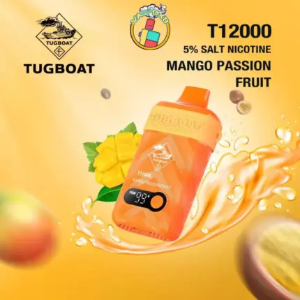 Tugboat T12000 Puffs Disposable Vape in Dubai – Long-lasting, bold flavour, and 12000 puffs