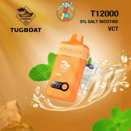 Tugboat T12000 Puffs Disposable Vape in Dubai – Long-lasting, bold flavour, and 12000 puffs