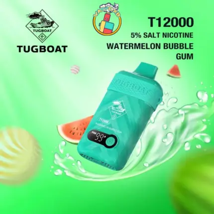 Tugboat T12000 Puffs Disposable Vape in Dubai – Long-lasting, bold flavour, and 12000 puffs