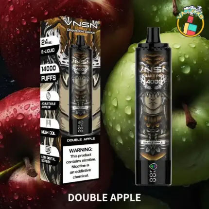 VNSN Quake Pro 14000 Puffs disposable vape with LED screen and airflow control in Dubai