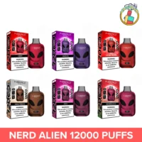 NERD Alien 12000 Puffs Disposable Vape with LCD and 15 flavours – Best in Dubai